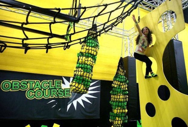 A ninja obstacle course is a special feature at the new-and-improved Launch parks.