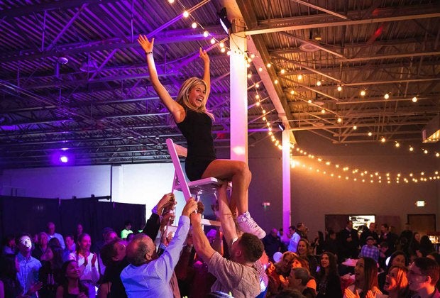 A party at Wonderfly Arena comes with your choice of activities including Nerf wars, virtual-reality gaming, ping-pong, and more. Bat Mitzvah photo by Ryan Fey, courtesy of the venue