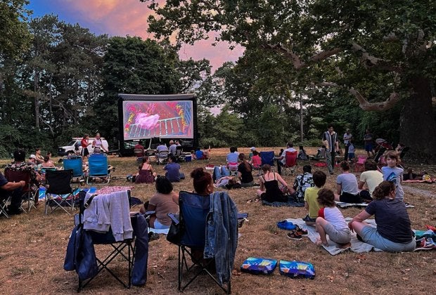 Drive-in movie theaters and pop-up drive-in's are back in Boston for the summer! Mayor's Movie Night photo courtesy of Boston Parks and Recreation