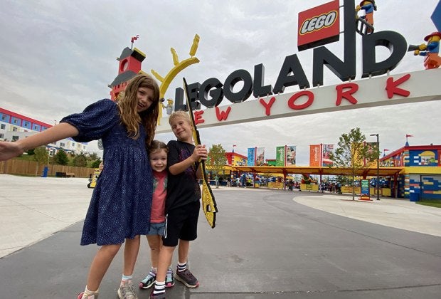 Friends young and old enjoy the attractions and Legoland New York, the first major theme park in the Northeast in 40 years.