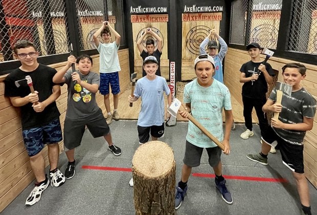 Hit the bullseye at Axe Kicking Entertainment. Photo by the author