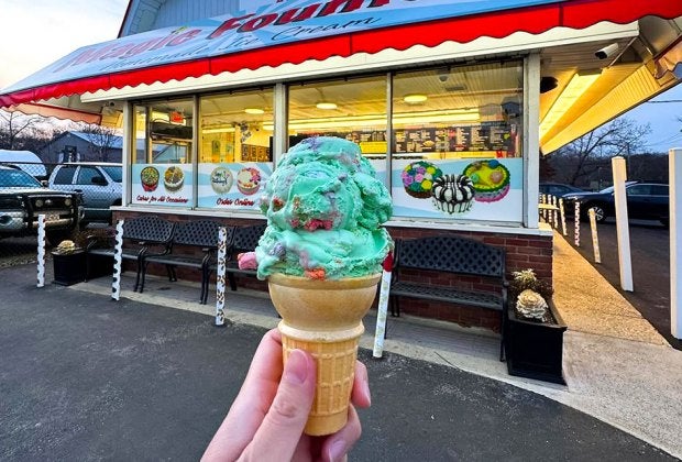 Nostalgia is the vibe at Magic Fountain Ice Cream Shop. Photo courtesy of the shop