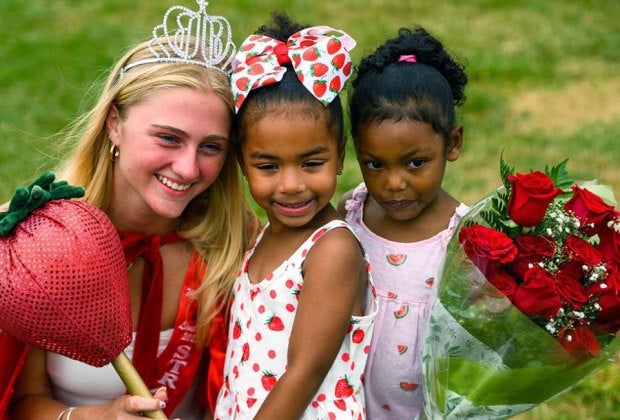 See the Strawberry Queen get crowned at the Mattituck Lions Club Strawberry Festival. Photo courtesy of the festival