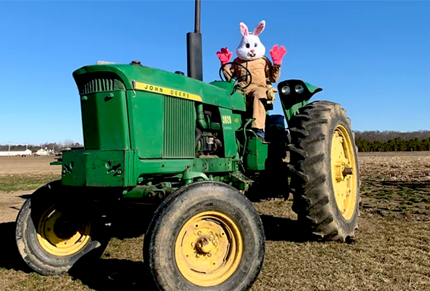 Waterdrinker Farm hosts the Easter Bunny and a hunt for the golden egg this weekend. Photo courtesy of the farm