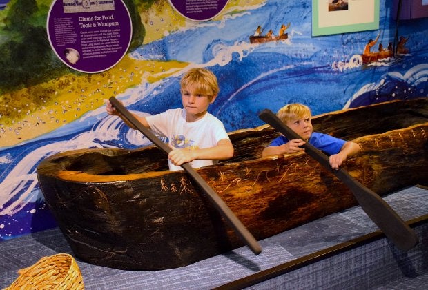 Saltwater Stores is a new, immersive exhibit at the Long Island Children's Museum. Photo by the author