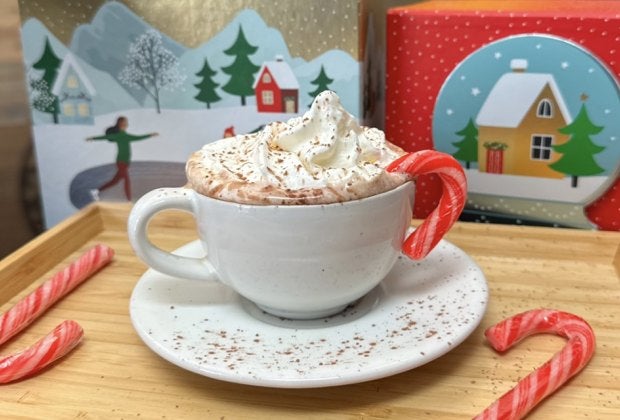 Cozy up to a specialty hot chocolate at Café Portofino in Northport. Photo courtesy of Café Portofino
