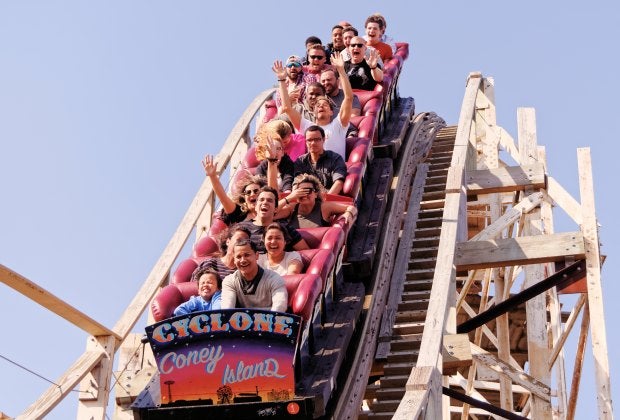 A ride on the Cyclone certainly makes for a memorable family-friendly outing. Photo courtesy of Luna Park