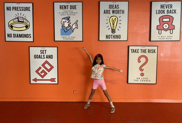 Play an oversized game of Monopoly with Houston game pieces at this pop-up.