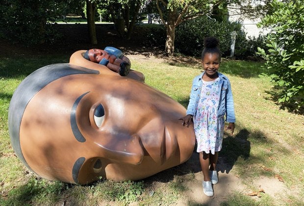 The outdoor art at the Montclair Art Museum makes for an awesome photo op.