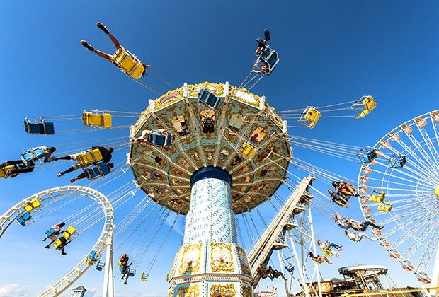 Get your fill of classic amusement park rides on a trip to Wildwood, NJ. 