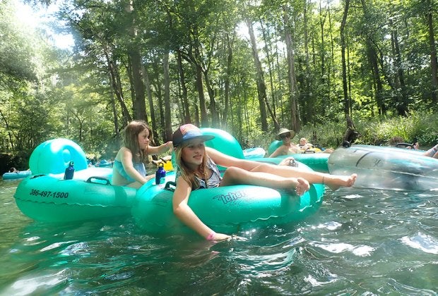 Spend a relaxing day tubing the pristine waters of Ichetucknee Springs State Park. Photo by Jackie Jones