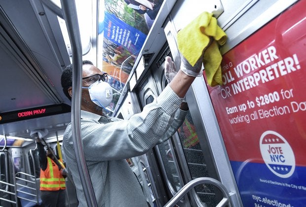 The coronavirus means the  MTA must sanitize each train car daily. One problem: It means an end to 24-hour service. Photo by Marc A. Hermann for the MTA New York City Transit