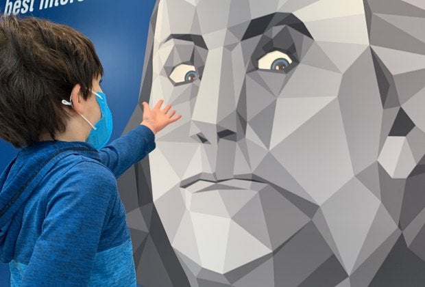 Don't worry, Ben's keeping watch at the Museum of Illusions.