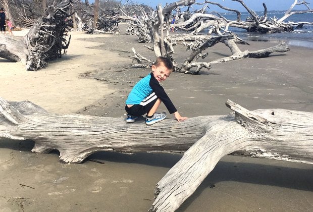 Jekyll Island, Georgia is full of unique beaches for kids to explore. Photo by Charlotte Blanton