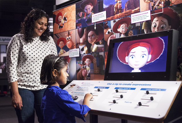 The Science of Pixar exhibit at Liberty Science Center offers interactive fun. Photo courtesy of LSC