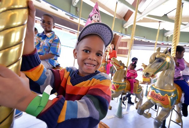 Celebrate at the Prospect Park Carousel with two hours of unlimited rides and a shady spot for a birthday picnic. Photo by Paul Martinka