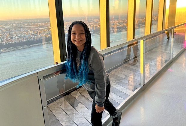 Skate far above the city streets at Sky Skate, now open on the 100th floor of Edge New York at Hudson Yards.