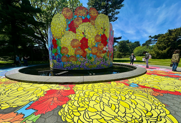 New York Botanical Garden's floral show Van Gogh's Flowers is inspired by the genius of the iconic artist Vincent van Gogh. Photo by Jody Mercier