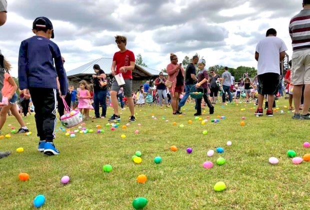 Magic 107.7 puts on a major Easter event, including an egg hunt, games, and the Easter Bunny. Photo courtesy of Magic 107.7