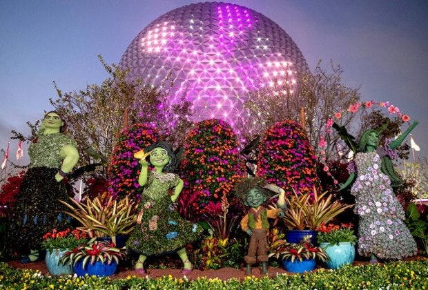 During Epcot's International Flower and Garden Festival, families can enjoy beautiful gardens, elaborate topiary displays, and more. Photo courtesy of WDW