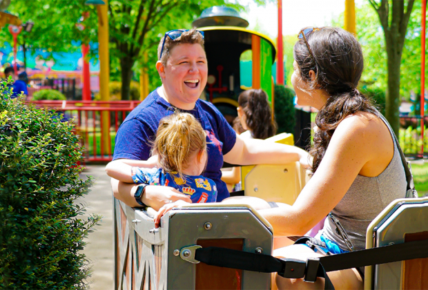 Enjoy the return of your favorite rides, slides, shows, and more with your mom this weekend at Dorney Park's season opening. Photo courtesy of the park