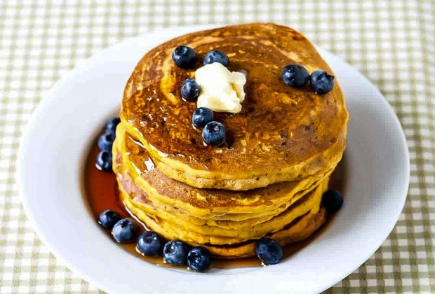 Pumpkin adds some sweetness to pancakes. Photo courtesy of Inspired Taste