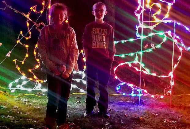 Kids will love getting into the holiday spirit at the Riverhead Holiday Light Show. Photo courtesy of the event