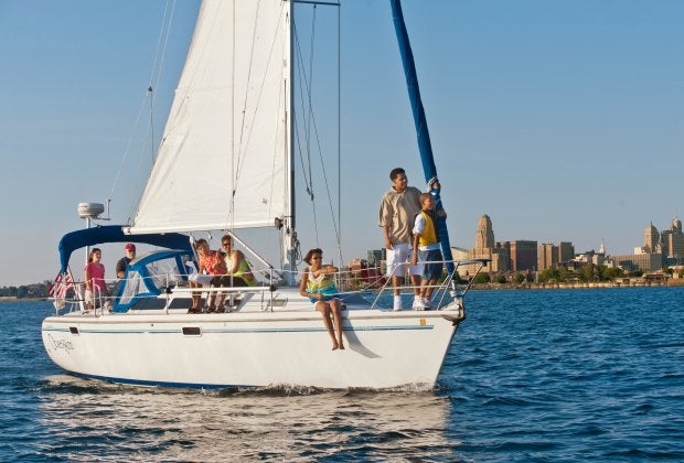 Water sports along Lake Erie draw families to this upstate city. Photo courtesy of Dylan Buyskes