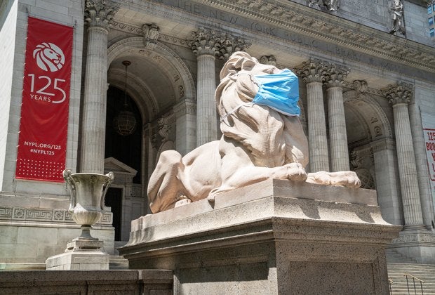 New York City’s three library systems are offering limited service at a number of locations as a first step toward reopening. Photo courtesy of the NYPL