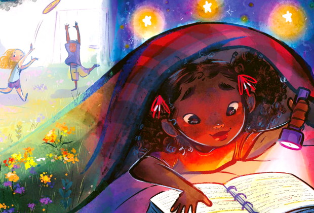 A page from Stacey's Extraordinary Words. Photo courtesy of Amazon