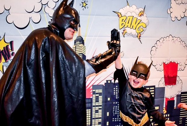 Turn your own home into one of the best indoor birthday party places ever by inviting a beloved character from Stupendous Events. Photo courtesy of the company