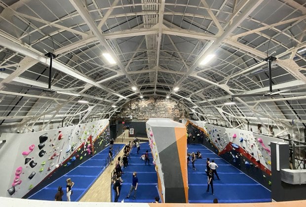 With 15,000-square-feet of space, and nearly 150 bouldering problem to solve, The Cliffs at Harlem keeps kids big and little entertained for hours. 