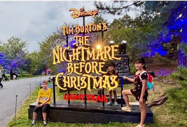 Jack Skellington and friends are back at the New York Botanical Garden for another seasonal run after dark. Photo by author