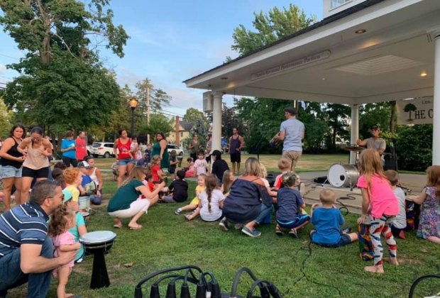 Dance with the whole family at free concerts at Common Ground at the Rotary. Photo courtesy of The Sayville Common Ground at Rotary Park