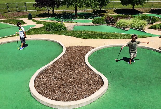 Enjoy a pair of mini-golf courses at Eisenhower Park in Nassau County. Photo by the author