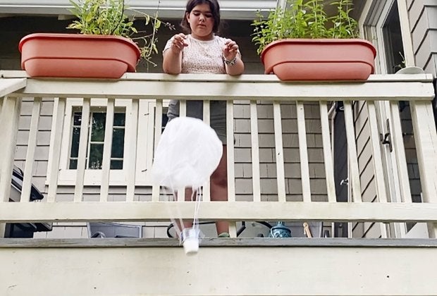 Build a toy parachute for a fun craft, science project with the kids.