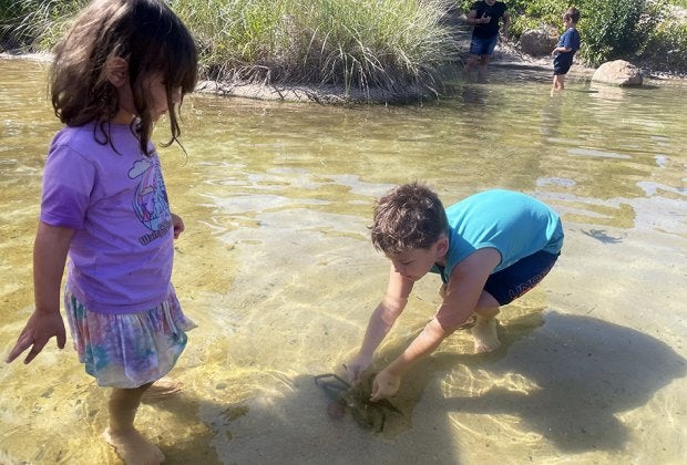 Free admission for all your birthday guests at Long Island Aquarium means there’s plenty of time to explore the exhibits. Photo by the author