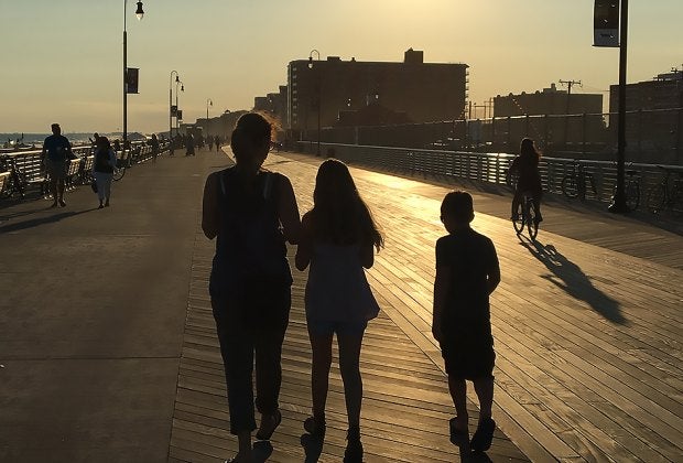 What's better than an after dinner family walk along the boardwalk at Long Beach?