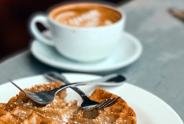 Kids can start off their morning with a delicious waffle at Peekskill Coffee Shop.