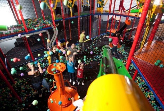Chester's Castle Fun Center has rides, food, laser tag, and lots and lots of foam balls. Photo courtesy of Castle Fun Center