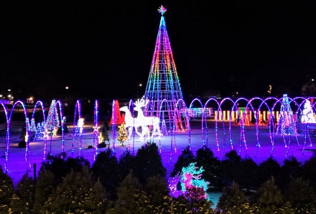 Winter Realms is a snow-capped fantasyland on the shores of Lake George. Photo courtesy of the event