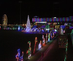 Immerse yourself in the holiday season when you head to Sugar Land Holiday Lights and see the thousands of lights on display. Photo courtesy of Sugar Land Holiday Lights.