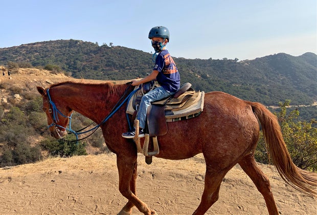 Sunset Ranch horseback riding Los Angeles views outdoor