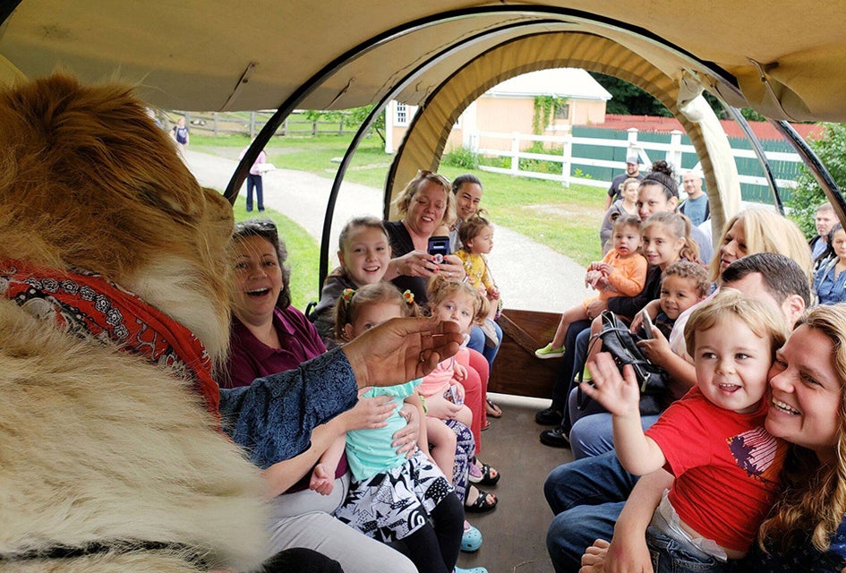 Take a horse-drawn wagon ride at Sweet Bee's Honey Festival in Monroe. Photo courtesy of the festival