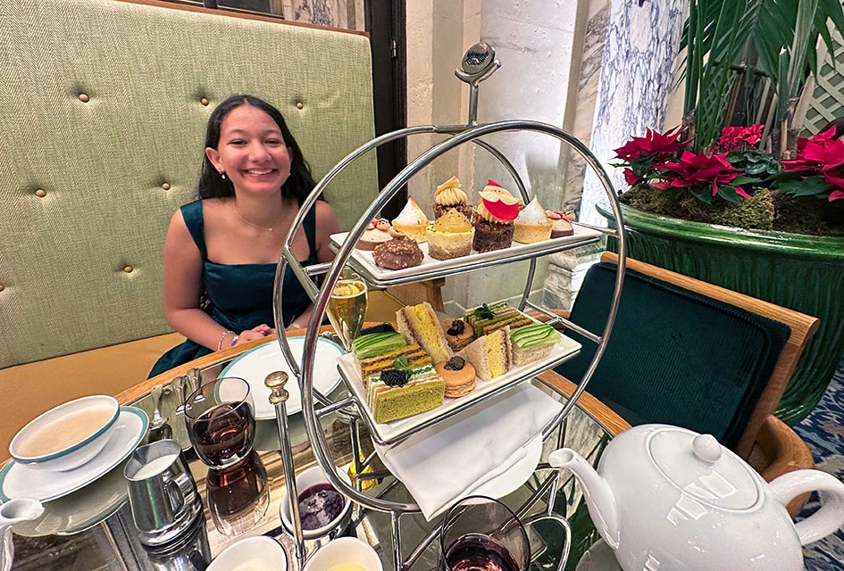 Afternoon tea at The Palm Court in The Plaza is a long-celebrated tradition and a memorable outing during the holidays or perfect experience gift. Photo by Jody Mercier