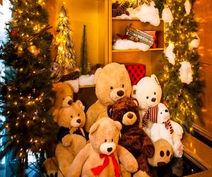 A few of the guests at the Four Seasons' Teddy Bear Tea Sleepover. Photo courtesy of the Four Seasons