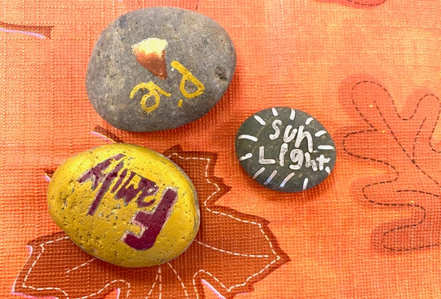 Kindness rocks Thanksgiving craft
