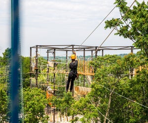 Take in the view from above at the Forge Lemont Quarries. Photo courtesy the park
