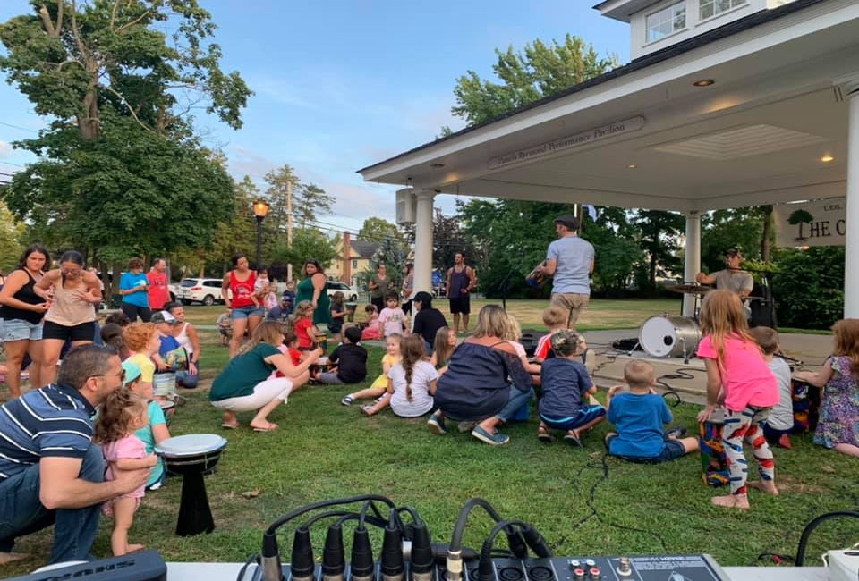 Dance with the whole family at free concerts at Common Ground at the Rotary. Photo courtesy of The Sayville Common Ground at Rotary Park