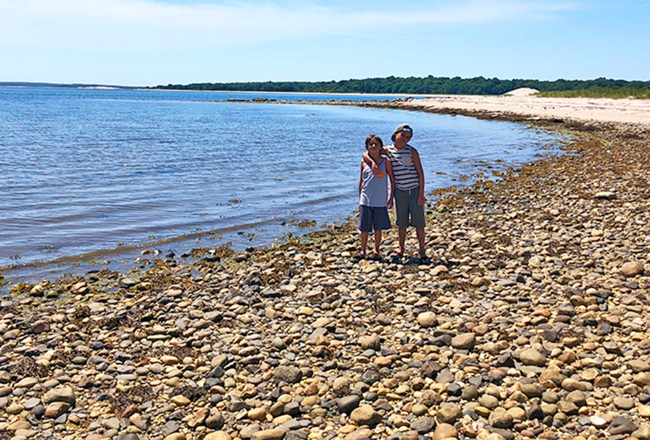 The eastern most tip of Shelter Island is Reel Point, an ideal seashell seeking spot.